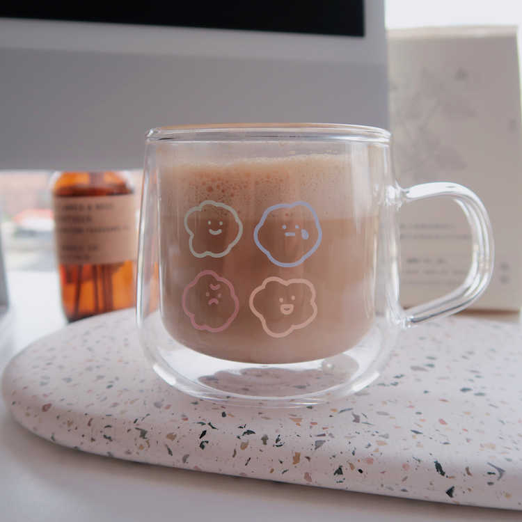 【方坊】喜怒哀樂 雙層玻璃杯