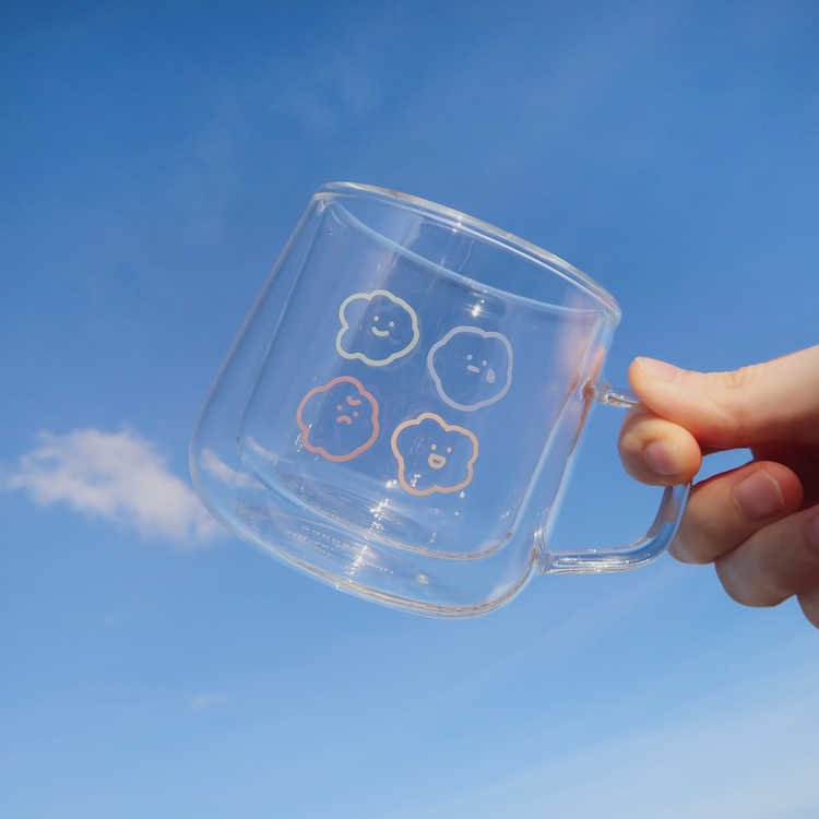 【方坊】喜怒哀樂 雙層玻璃杯