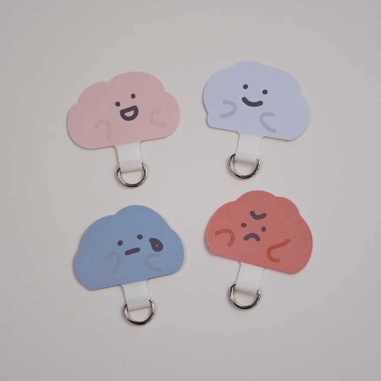 【方坊】喜怒哀樂 手機掛繩夾片