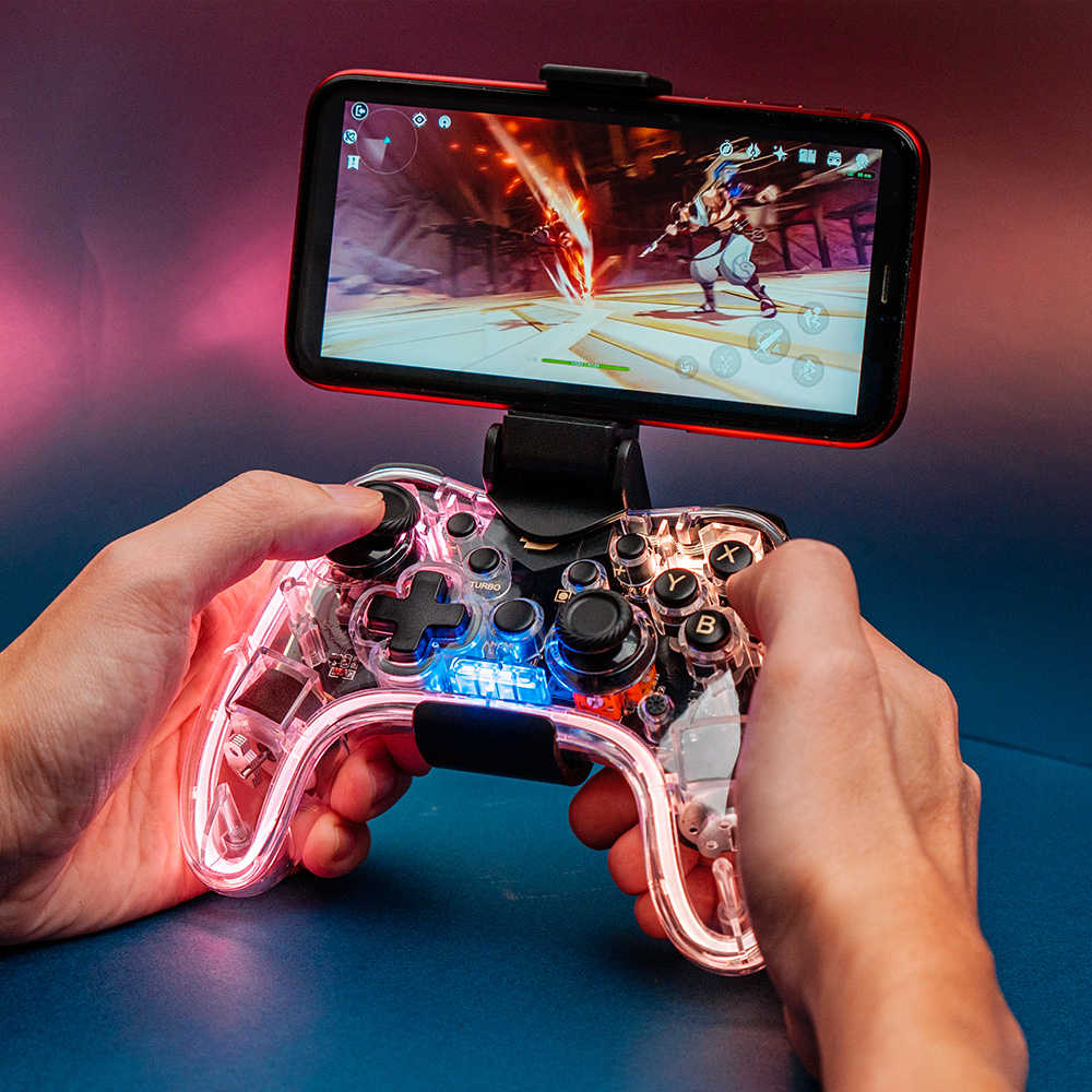 Bteam Neonlight 天虹版 遊戲控制器 | 適用於Switch / PC / iOS / Android