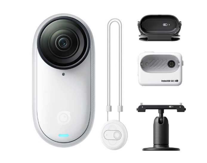 Insta360 GO3S 4K 廣角翻轉 觸控大螢幕 水平校正 靈動白 128G