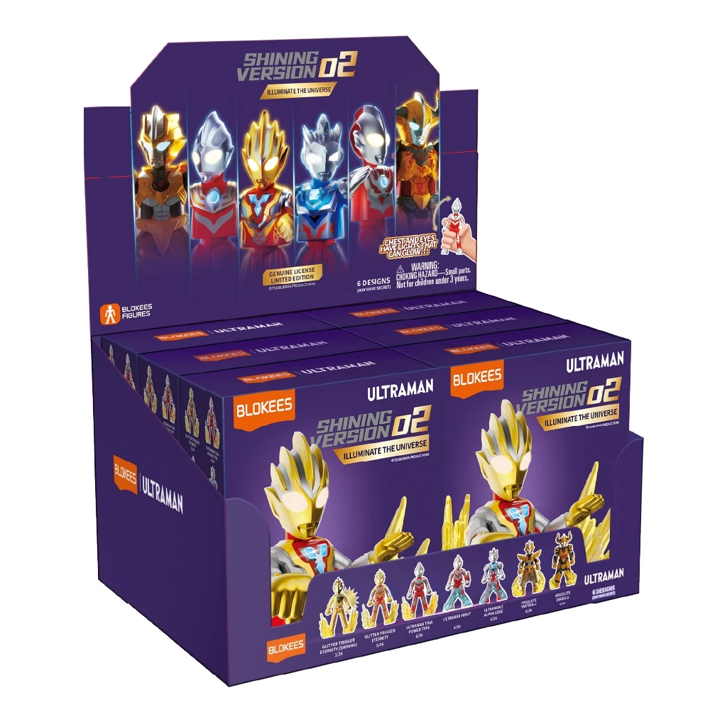 超人力霸王 - 可動積木公仔閃耀版第二彈_1中盒(6入)