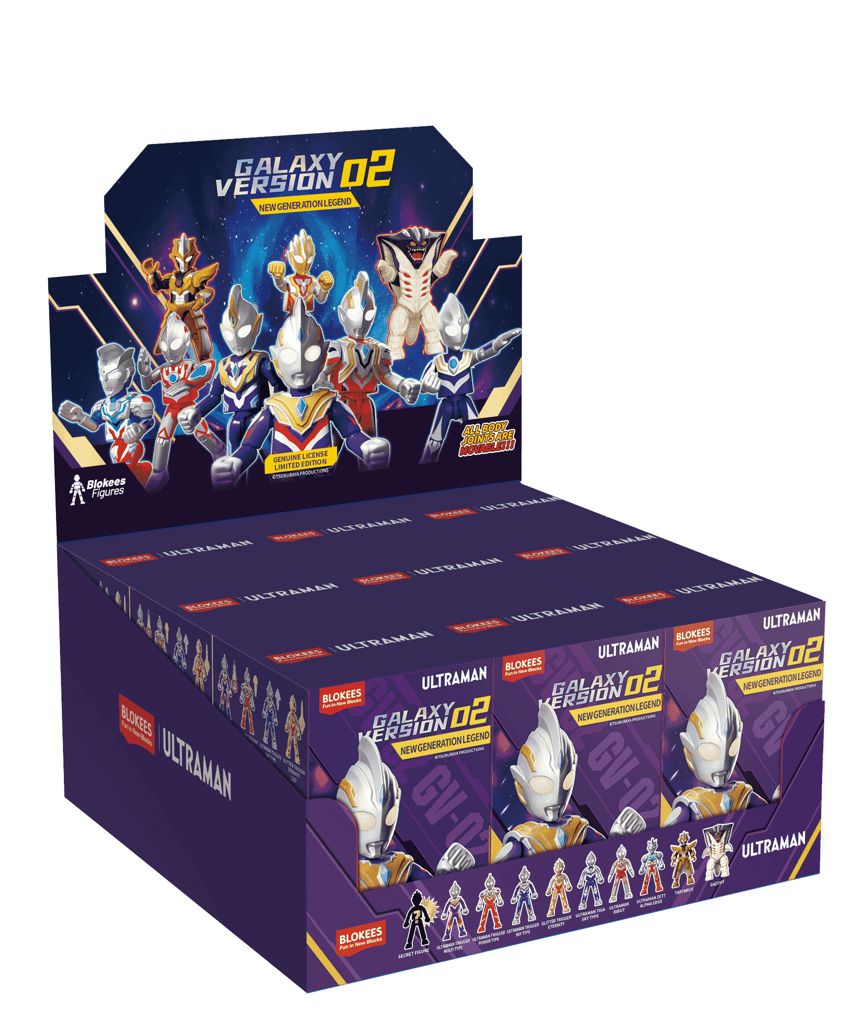 超人力霸王 - 可動積木公仔群星版第二彈_1中盒(9入)