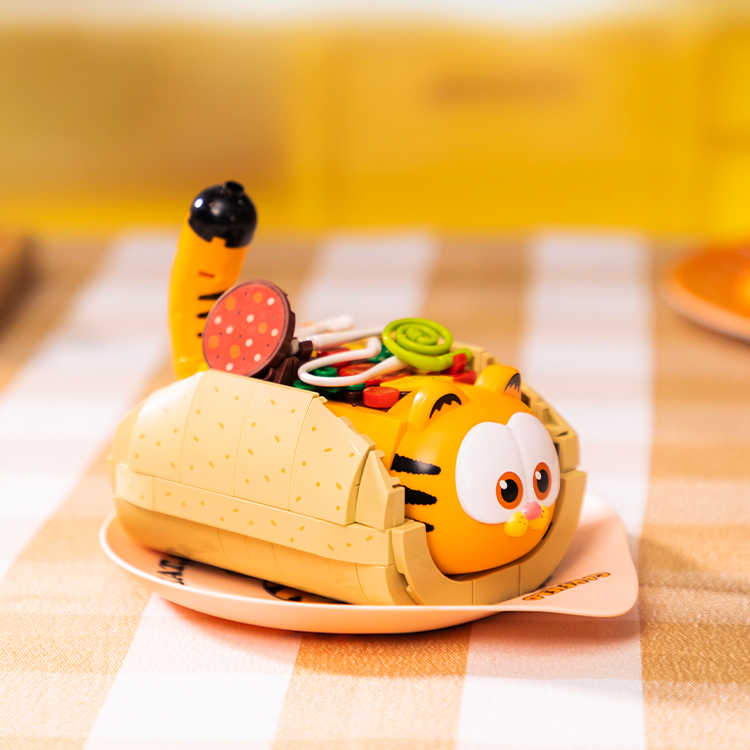 拼奇 加菲貓美味塔可 收藏積木