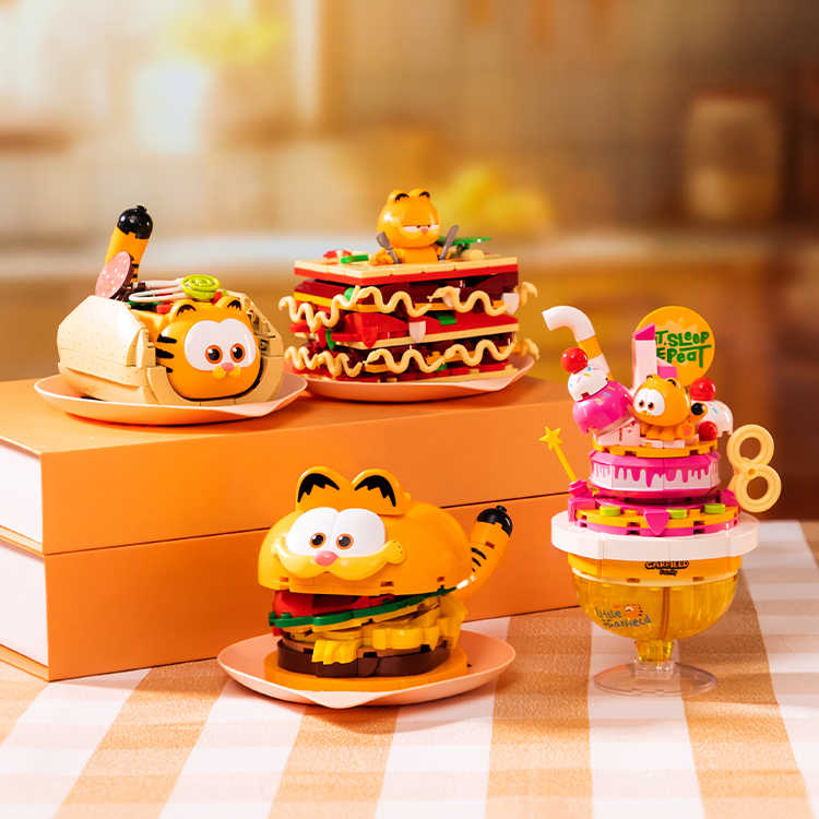 拼奇 加菲貓美味塔可 收藏積木