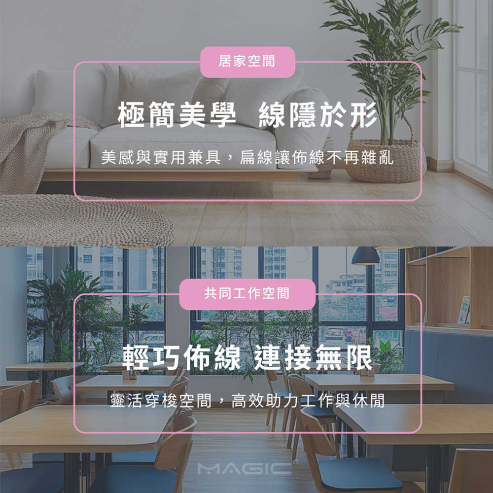 MAGIC Cat.8 40G 室外線 極高速純銅編織扁線乙太網路線