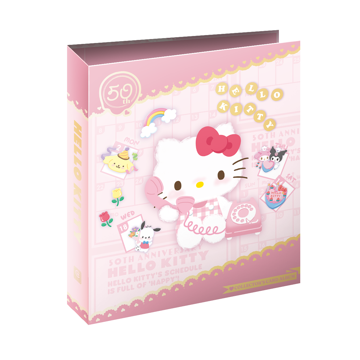 HELLO KITTY 50週年卡盒 卡冊 卡包5包入 專屬卡套【卡樂購】