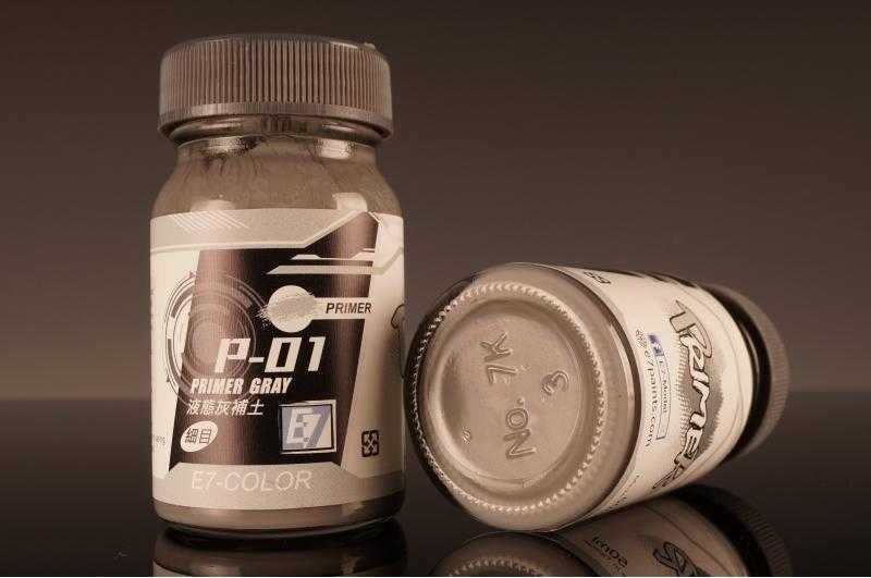 【玩咖玩具】E7-COLOR (P-01) 液態灰補土 50ml 模型漆、底漆、金屬漆