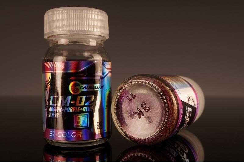 【玩咖玩具】E7-COLOR (CM-02) 變色龍 棕/紫/藍 20ml 模型漆、底漆、金屬漆