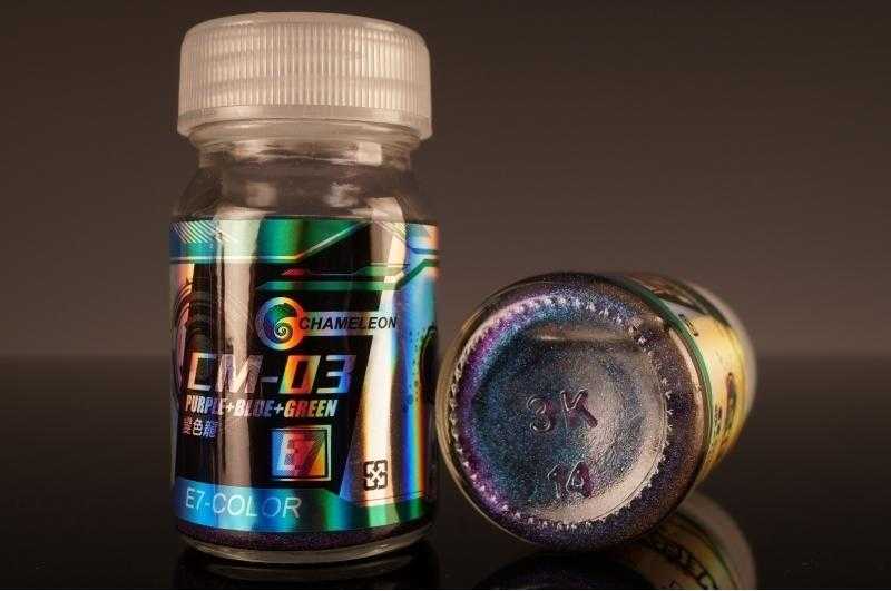 【玩咖玩具】E7-COLOR (CM-03) 變色龍 紫/藍/綠 20ml 模型漆、底漆、金屬漆