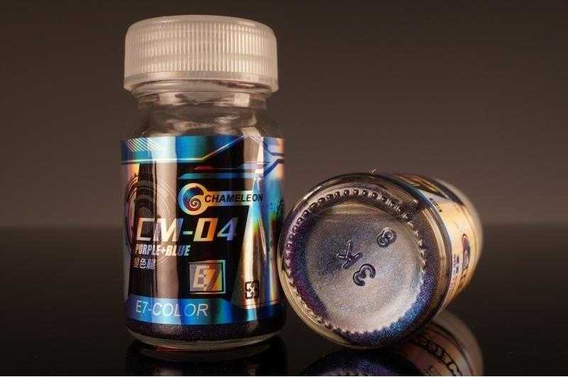【玩咖玩具】E7-COLOR (CM-04) 變色龍 紫/藍 20ml 模型漆、底漆、金屬漆