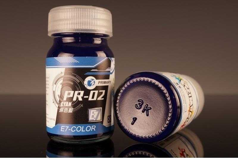 【玩咖玩具】E7-COLOR (PR-02) 原色藍 20ml 模型漆、底漆、金屬漆