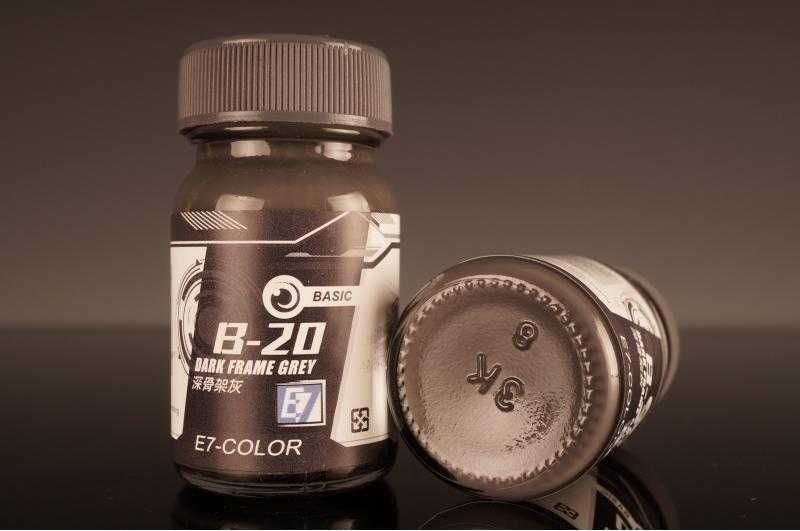 【玩咖玩具】E7-COLOR (B-20) 深骨架灰 20ml 模型漆、底漆、金屬漆