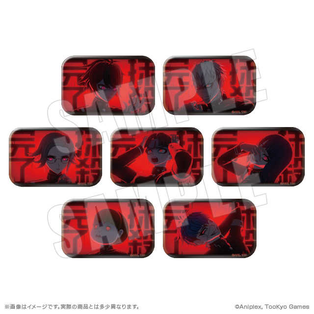 ☆電玩遊戲王☆新品現貨 百日戰記-最終防衛學園「致命一擊」方形徽章Vol.1 (盲盒BOX-7入)