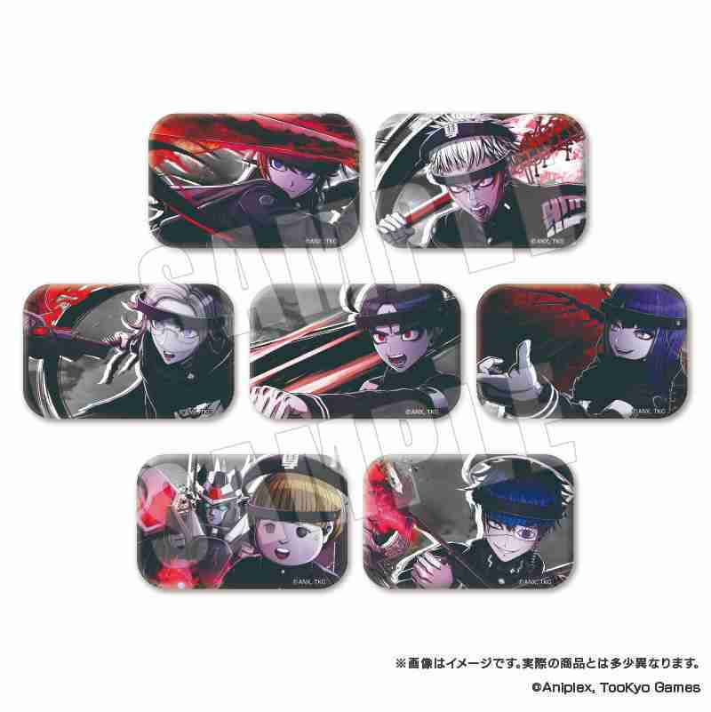 ☆電玩遊戲王☆新品現貨 百日戰記-最終防衛學園「必殺我驅力」方形徽章收藏系列 Vol.1 (盲盒BOX-7入)