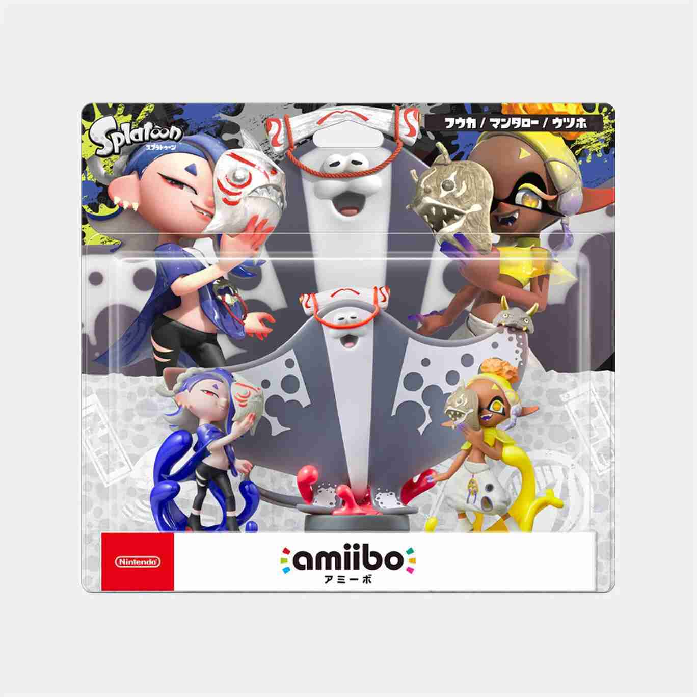 電玩遊戲王☆新品現貨 Switch amiibo人偶玩具 魚漿幫三人組 鰻魚/鯊魚/鬼蝠魟 斯普拉遁系列