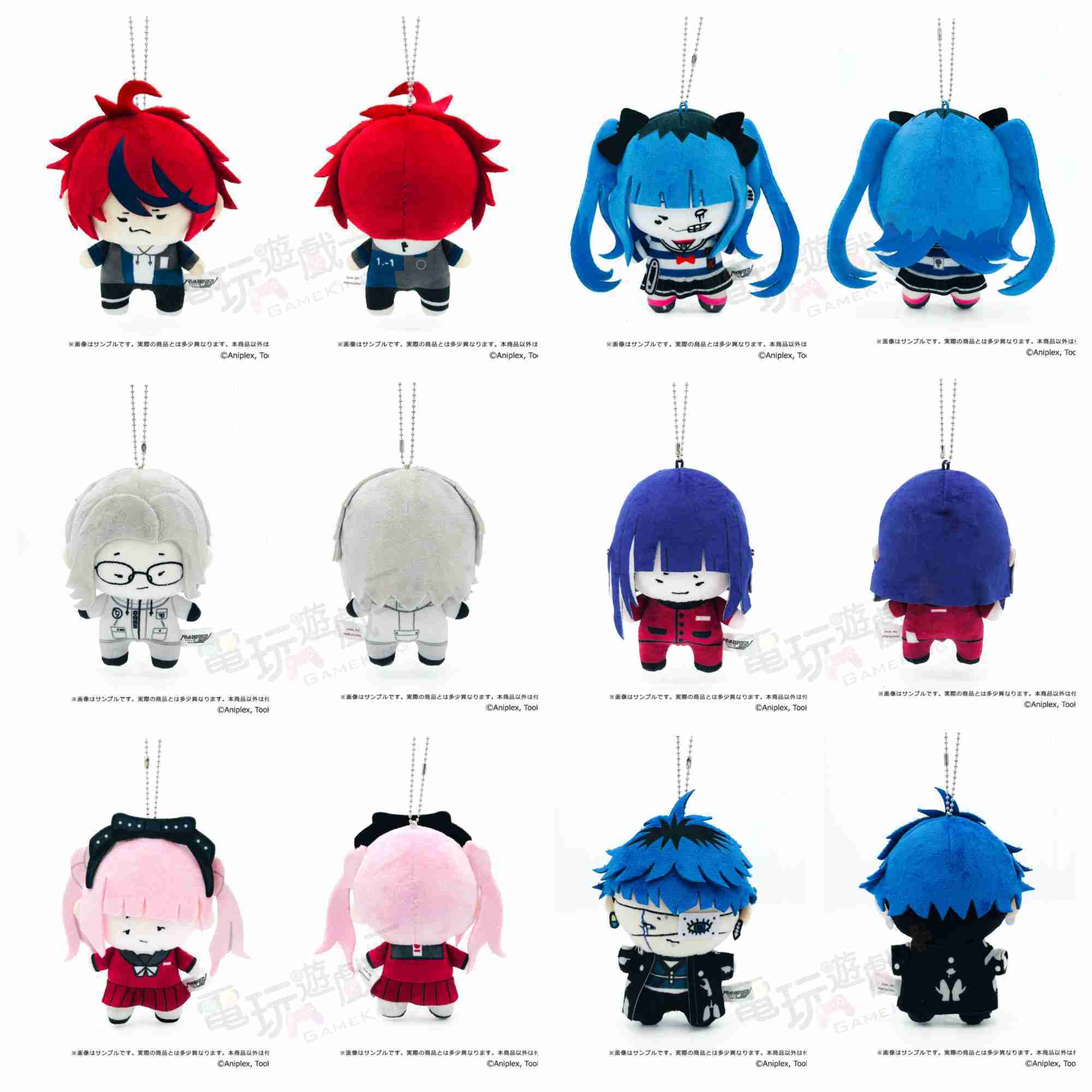 ☆電玩遊戲王☆新品預購 12月發售預定 百日戰記-最終防衛學園 官方Q版絨毛玩偶吊飾 6款 分售