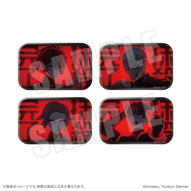 ☆電玩遊戲王☆新品現貨 百日戰記-最終防衛學園「致命一擊」方形徽章Vol.1 (盲盒BOX-7入)