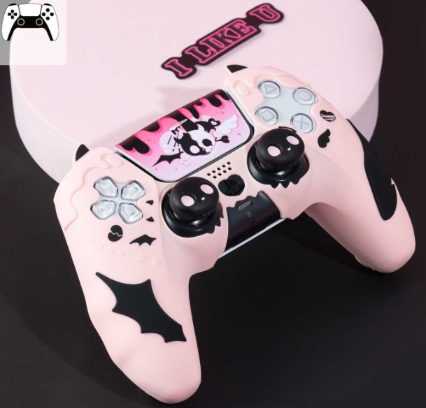 [ PS5 手把保護套 ] 極想  PS5 貓耳 手把套 柔軟矽膠 親膚手感 防汗止滑 觸控貼 二代全新升級 煒昕電玩