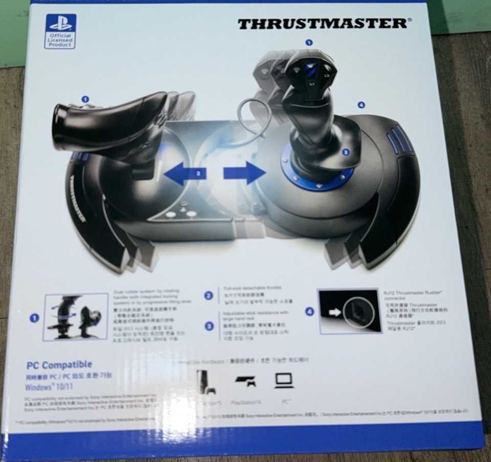 【譜蕾兒電玩】（全新）PS5 THRUSMASTER T.Flight Hotas 飛行模擬器 飛行搖桿 飛行手把