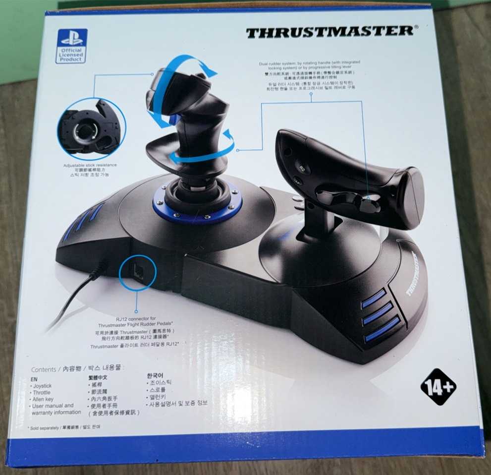 【譜蕾兒電玩】（全新）PS5 THRUSMASTER T.Flight Hotas 飛行模擬器 飛行搖桿 飛行手把