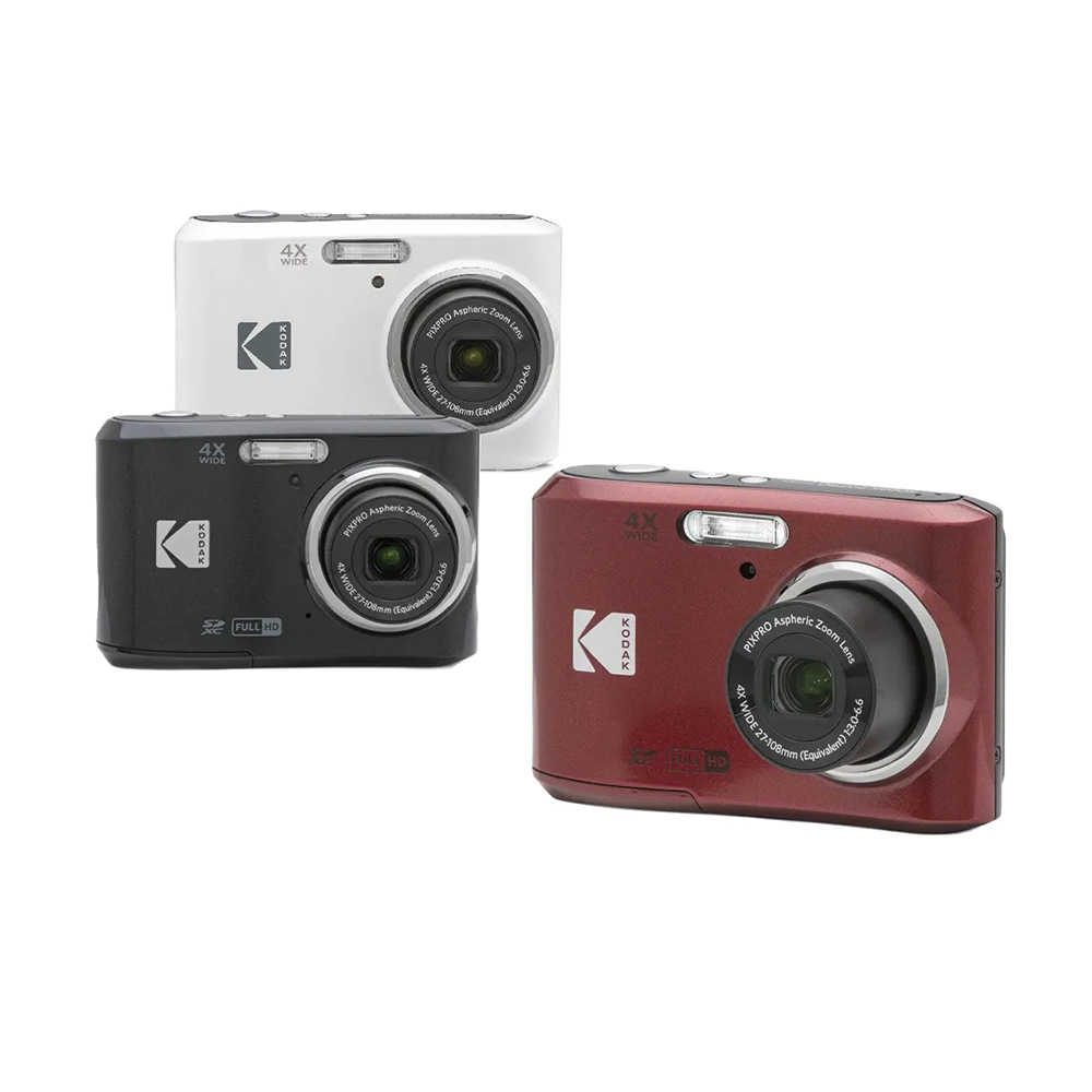 【Kodak 柯達】PIXPRO數位相機 FZ45 4倍光學變焦 數位相機(黑/紅/白)