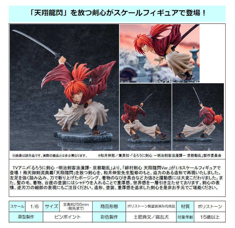 員林卡通⭐️【預購25年10月】BellFine 神劍闖江湖 明治劍客浪漫譚 緋村劍心 天翔龍閃Ver 1/6 0610