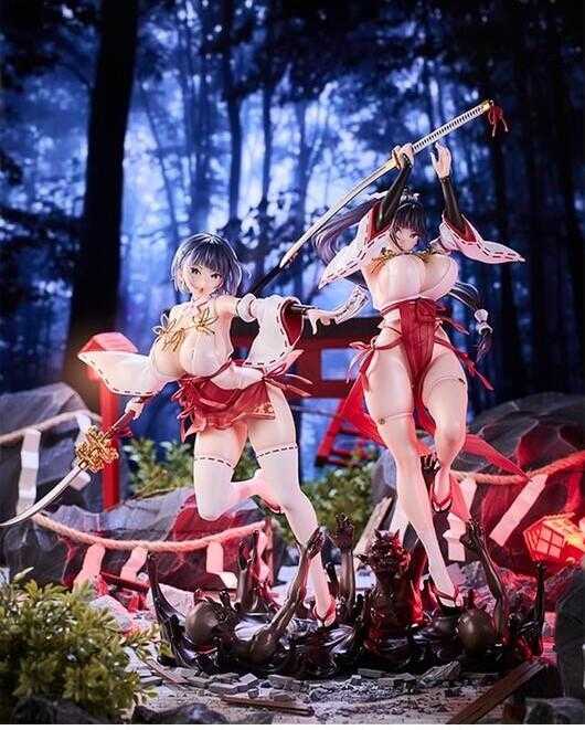 員林卡通⭐️需訂金【預購26年6月】HOTVENUS七原冬雪氏原畫淪為奴隸的戰巫女巫女姊妹 藤堂朔夜\u0026東堂伊織套組1/6