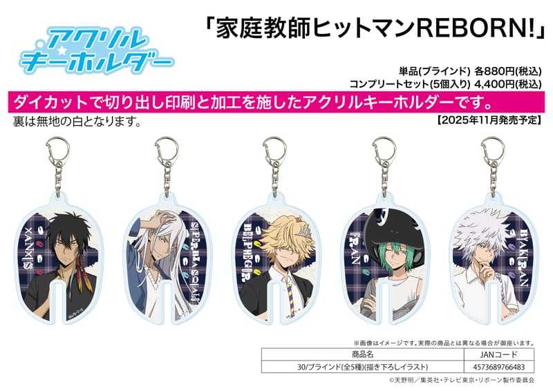 員林卡通⭐️【預購25年11月】A3 家庭教師 REBORN! 壓克力鑰匙圈集 30 中盒 0908