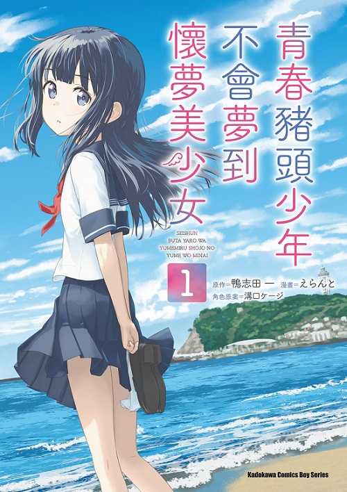 員林卡通⭐️【角川漫畫】青春豬頭少年不會夢到懷夢美少女 1 作者：えらんと