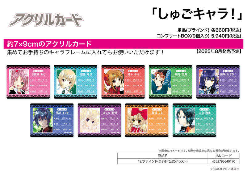 員林卡通⭐️【預購25年8月】A3 守護甜心! 壓克力卡片收藏集 19 公式插圖 中盒 0623