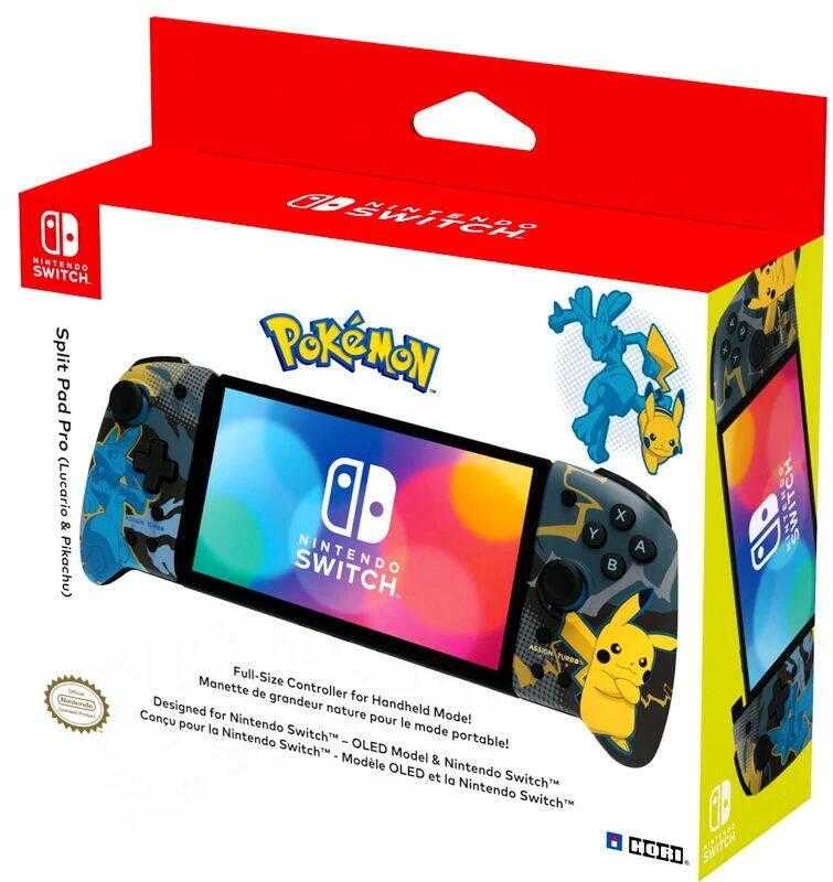 ●秋葉電玩●  NS HORI 分體式控制器 便攜式握把 手把 皮卡丘 噴火龍 / 路卡利歐 寶可夢