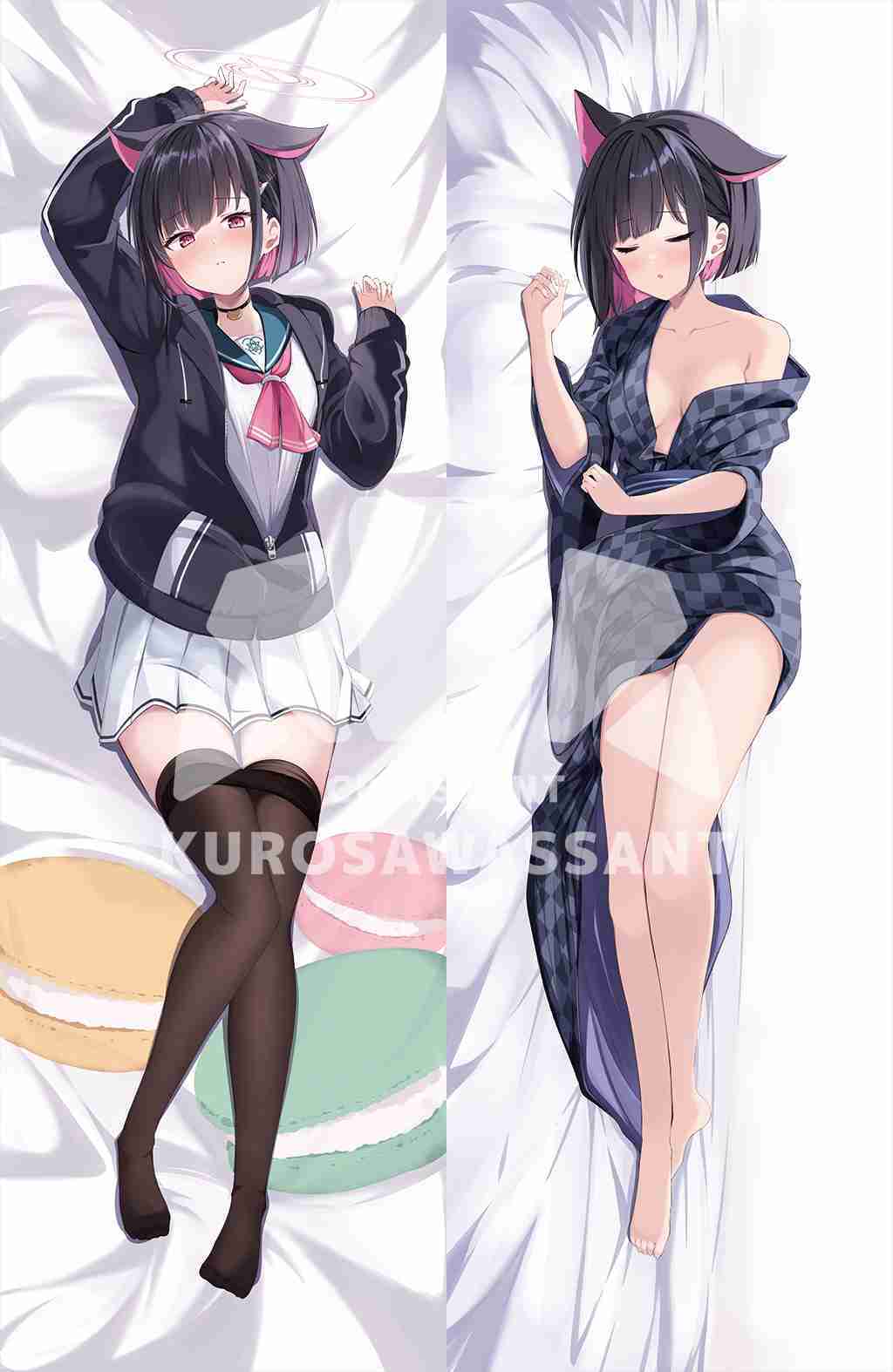 【賣最低正版現貨】 黒澤㌠の同人ショップ C102 蔚藍檔案 杏山千紗 杏山カズサ 抱枕套