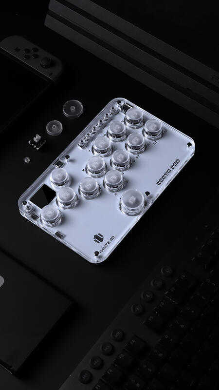 HAUTE 42 Haute Pad PLUS G13 hitbox 迷你街機格鬥鍵盤 13鍵 可自訂RGB和Turbo