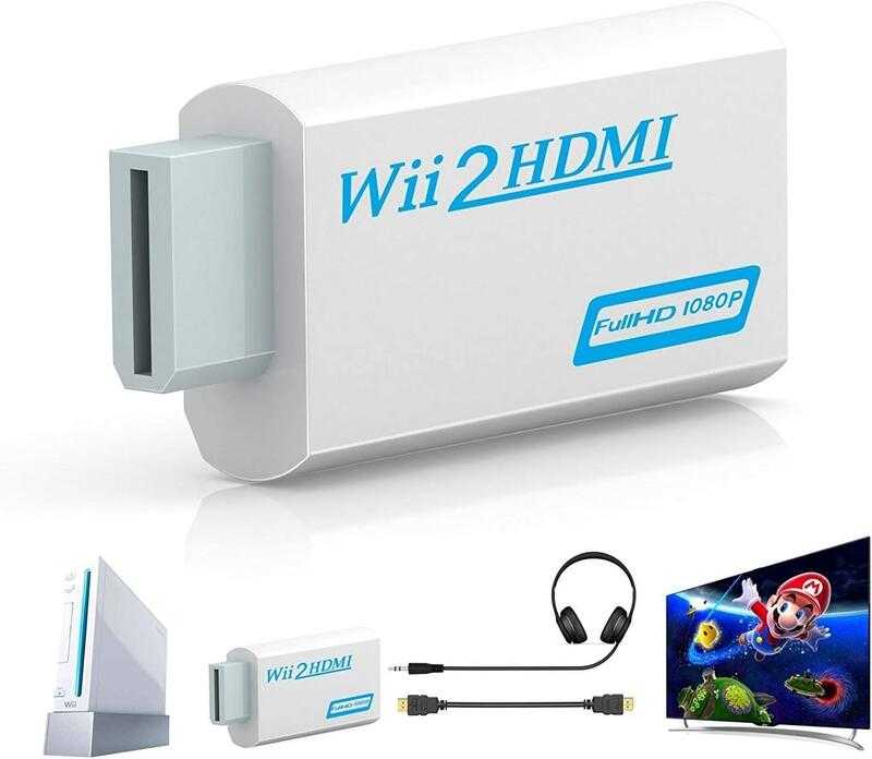 [哈Game族]Wii轉HDMI 轉換器 轉接器 1080P 連接器輸出影片 3.5mm音訊 支援所有 Wii 顯示模式