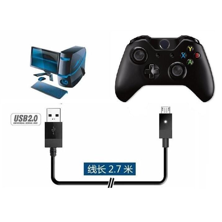 [哈Game族]XBOX ONE PS4 Micro USB 充電線 傳輸線 2.7M 可接ONE手把連接電腦