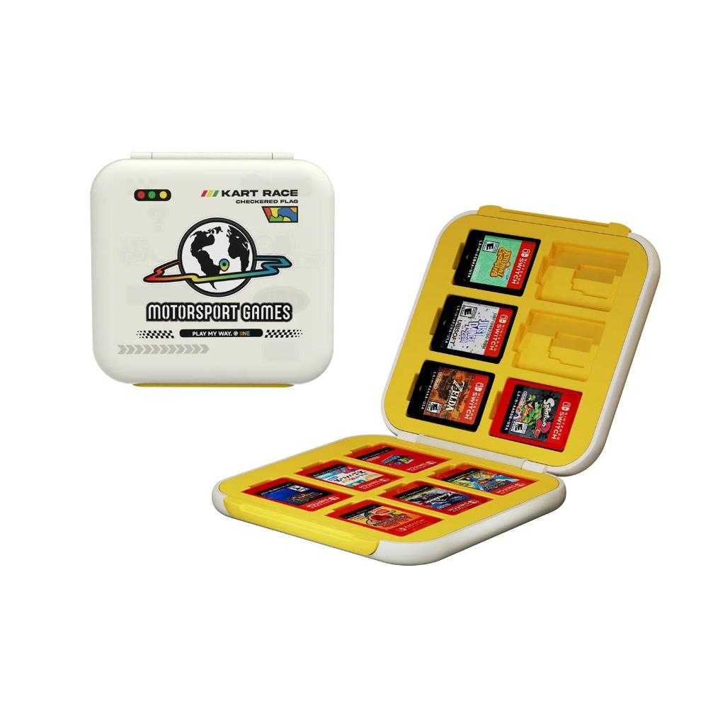 [哈Game族]良值IINE NS2 賽車主題 12入磁吸卡盒(L1175)可收納記憶卡/遊戲卡盒 12片磁吸式卡匣盒