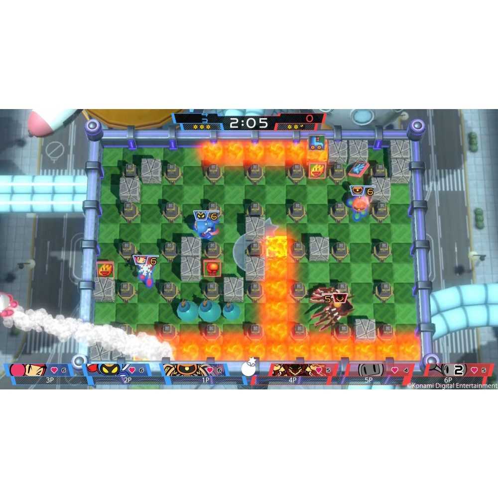 (二手遊戲)NS 超級轟炸超人 R 日文中文版 對戰／協力型動作遊戲 共50關以上的故事模式外 支援最多8人進行連線對戰