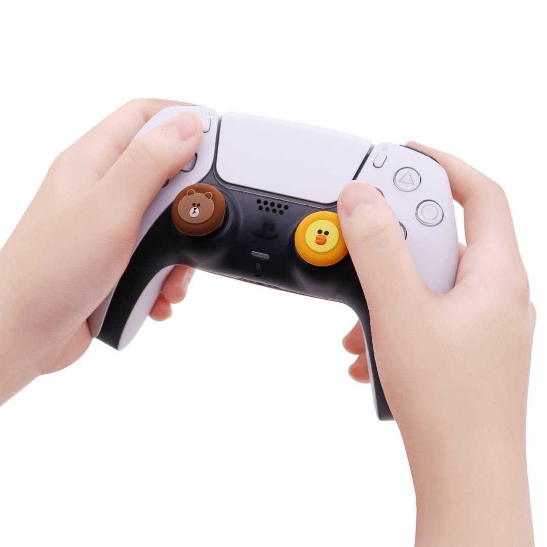 [哈Game族]GARMMA LINE 熊大/莎莉 PS5/XBS/Switch PRO控制器 蘑菇頭套 手把類比搖桿套