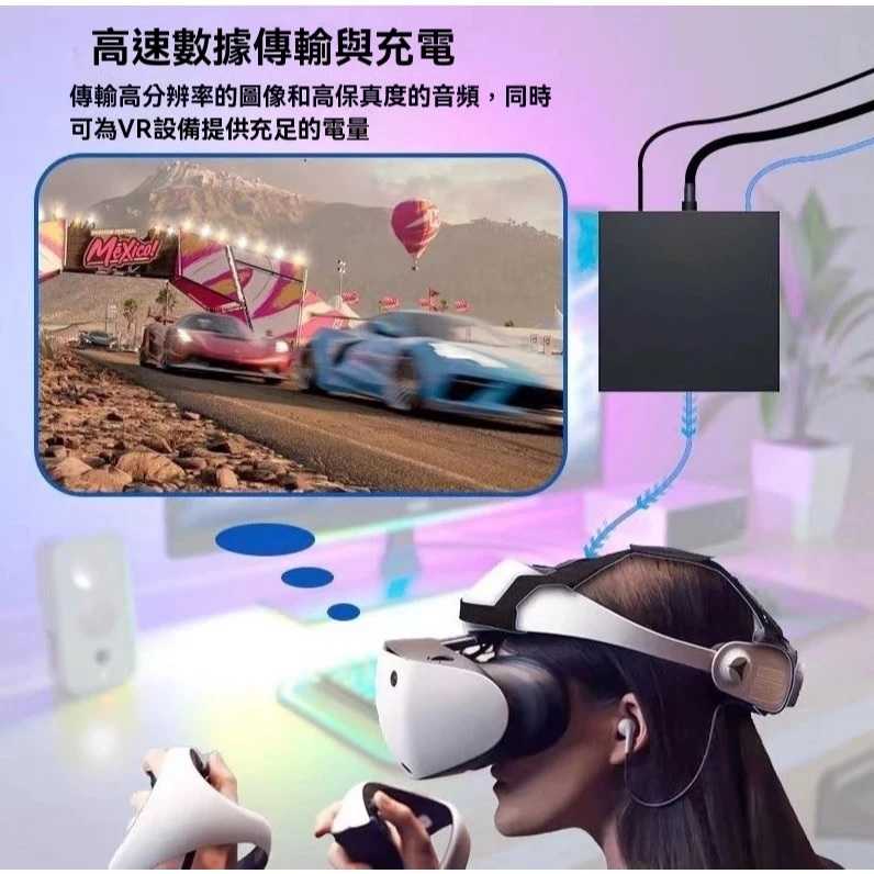 PlayStation VR2 PC 轉接器【副廠商品】PS VR2 配件套組 電腦轉接器適用於STEAM VR遊戲