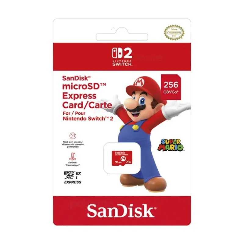 Nintendo Switch 2 專用 256GB SanDisk microSD Express記憶卡 原廠終身保固