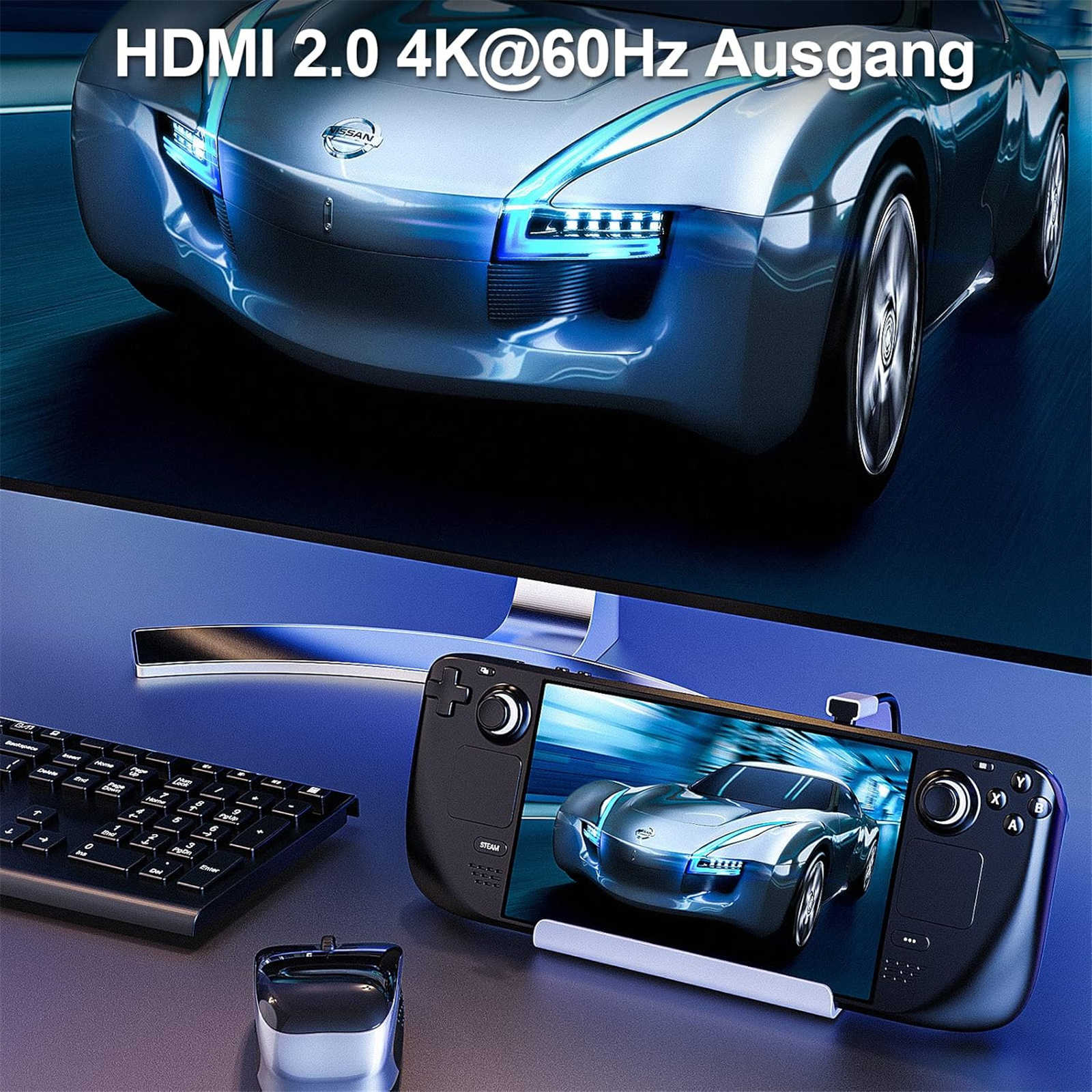 C-bong CS-032 ROG ALLY/Steam Deck/Switch 七合一多功能擴展塢 最高支援 4K60