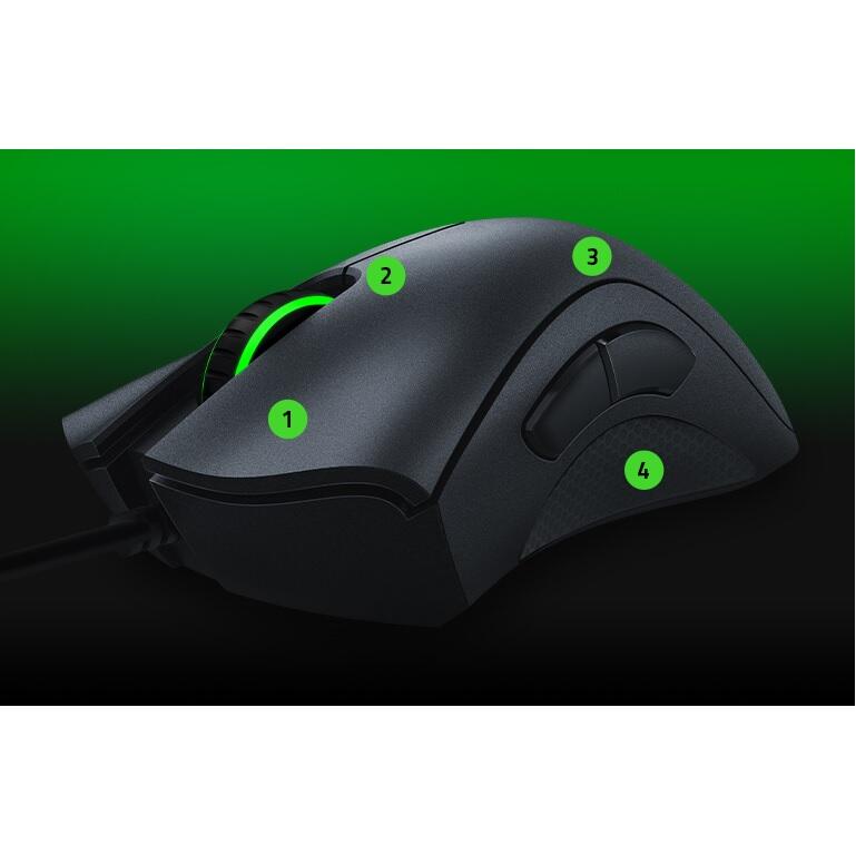 雷蛇 Razer DeathAdder Essential 煉獄奎蛇 電競滑鼠 6400DPI解析度 右手專用人體工學