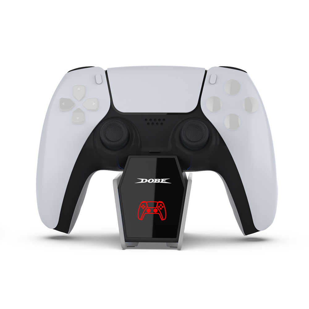 [哈Game族]DOBE TP5-35132 PS5控制器充電座 RGB燈光 單手把充電底座 PS5 EDGE 亦可充電