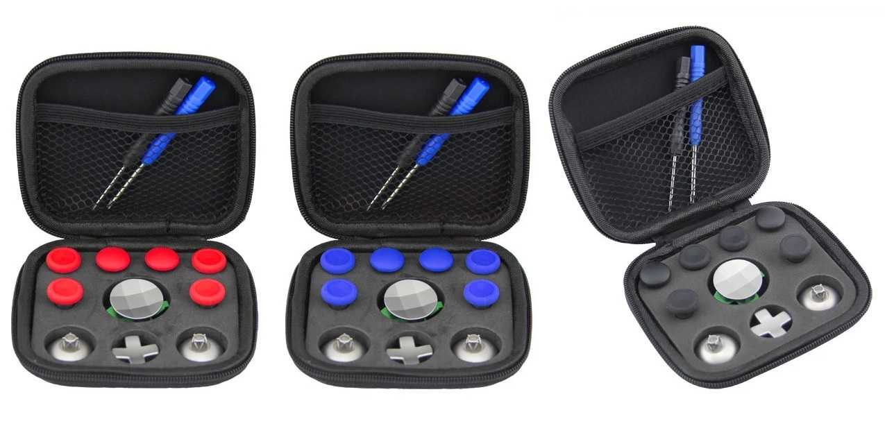 Xbox Series Elite 菁英手把 替換金屬按鍵配件套裝組【(圓)十字按鍵+六搖桿帽+十字鍵底座+工具】