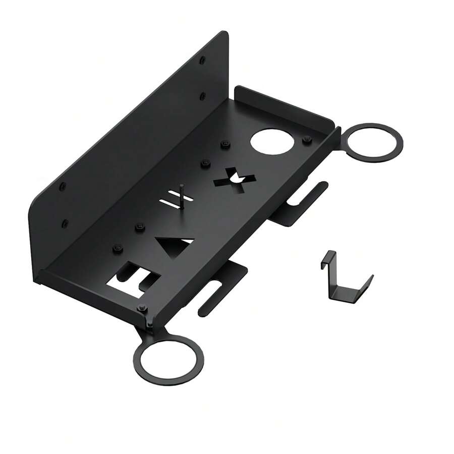 JYS-P5213 PS5/PS5 slim主機/Portal掌機 通用牆掛支架 手把/耳機多合一牆架 簡單的安裝步驟