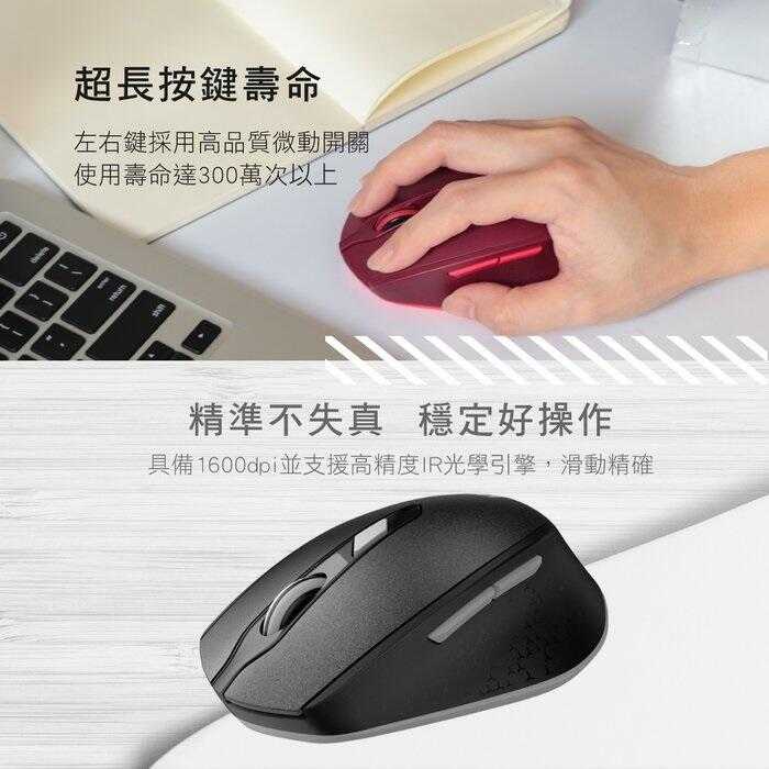 [哈Game族]耐嘉 KINYO GKM-917 2.4GHz無線靜音滑鼠 三段DPI切換 無聲按鍵 人體工學設計
