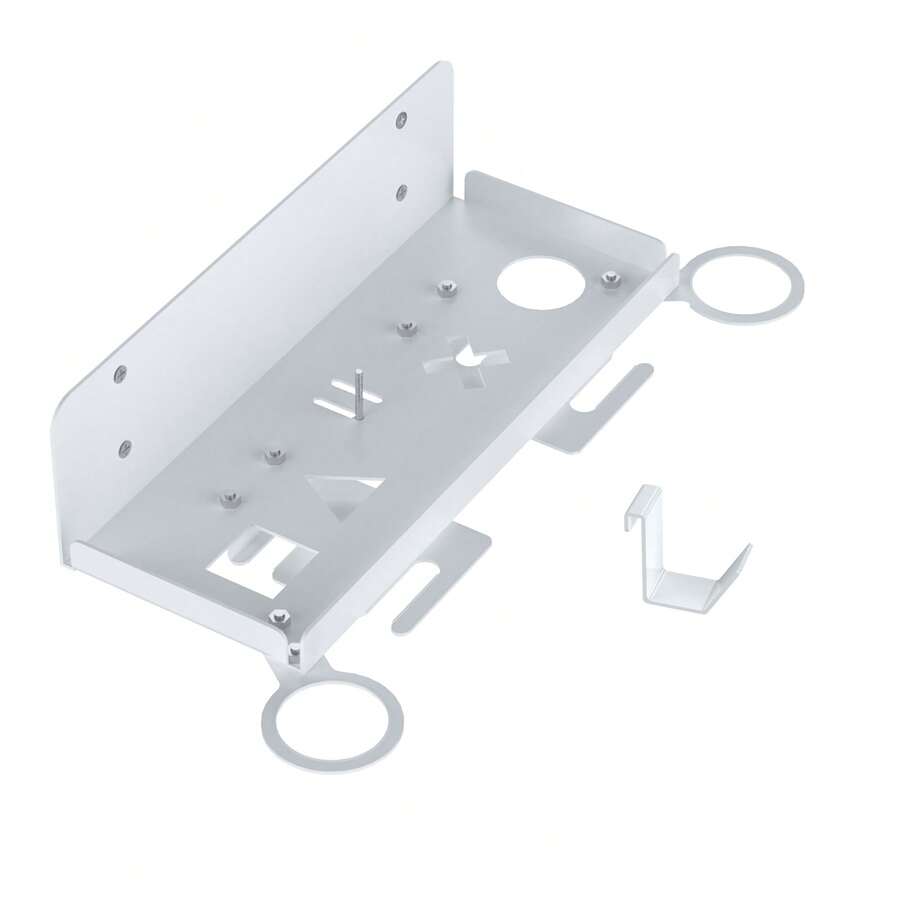 JYS-P5213 PS5/PS5 slim主機/Portal掌機 通用牆掛支架 手把/耳機多合一牆架 簡單的安裝步驟