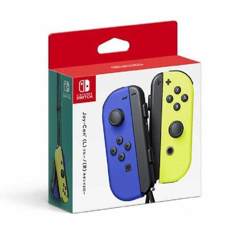 [哈Game族]任天堂 Nintendo Switch Joy-Con 藍/電光黃 左右手把 公司貨 支援NFC讀取功能