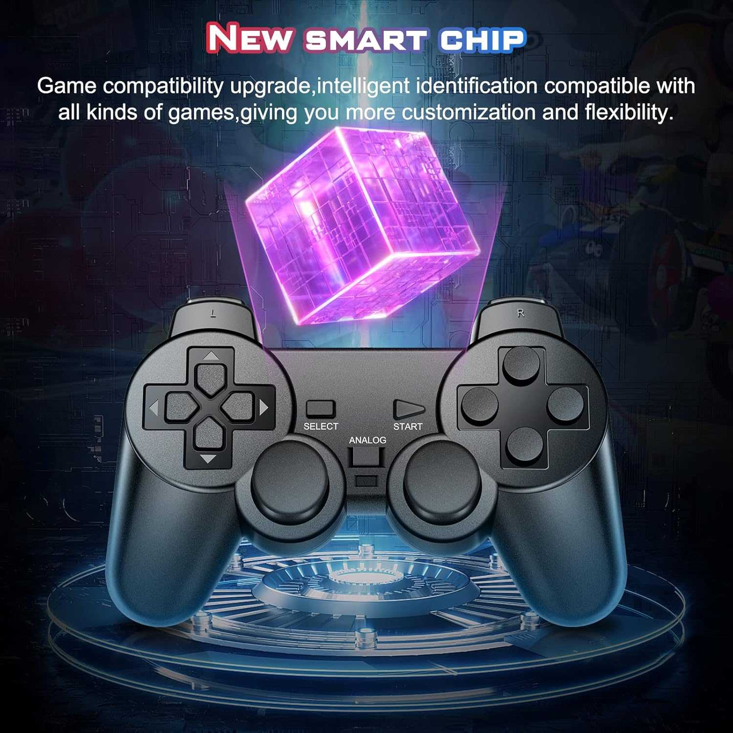 PS2主機 有線控制器 PS2 震動手柄 PS2手把 PS2有線手把 控制器 橡膠塗層拇指棒具有紋理【副廠裸裝全新商品】